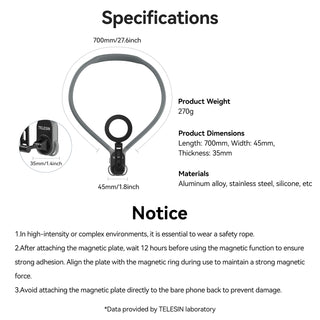 Neck Halter Max POV Angle Lazy Holder Live For Magsafe Magnetic Mobile Phone