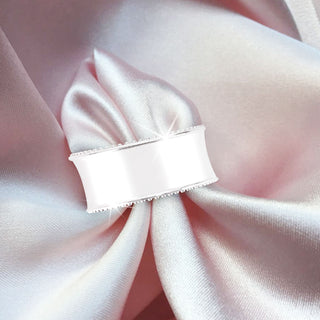 6PCS Napkin Rings Napkin Buckle Holder Adornmen Alloy Silver