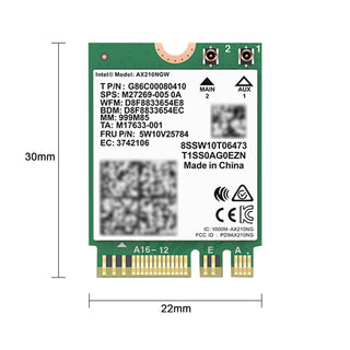 AX210 Module Bluetooth 5.2 Built-in Wireless Gigabit Network Card Supports WIFI6
