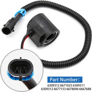 6309311 Solenoid Valve Coil with Connector for Bobcat Skid Steer Models – Replaces 6671025, 6309312