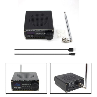 Upgraded ATS-20+ Radio Receiver FM AM (MW & SW) SSB (LSB & USB) With Battery