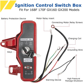 Electric Start Conversion Kit for Honda GX160 GX200 Engines