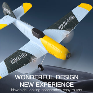 RC Plane 3Channel BF-109 Airplane Toys 2.4GHZ 6-Axis Gyro Plane With 2 Batteries