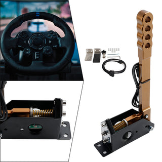 14Bit PC USB Sim Racing Handbrake with clamp for G25/G27/G29/T300/T500 For Asseto Gold