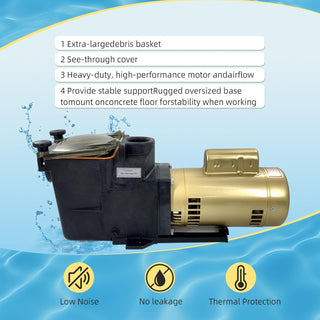 Hayward W3SP2605X7 Super Pump ¾ HP Single Speed | 115/230V Inground Pool Pump Replacement