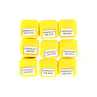 9Pcs ER16 Spring Collet Set For CNC Milling Lathe Tool Engraving Machine Steel