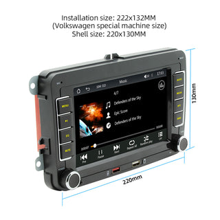 7" Wireless Carplay Bluetooth Stereo Radio FM Car MP5 Player Remote Control