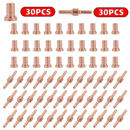 60pcs PT-31 LG-40 Plasma Cutter Cutting Torch Electrode&Nozzles Consumables Kit Generic