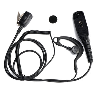 8268-614 Curved Earhook Headset For XPR6380 XiR P8260 DP3600 APX6000 GP328D