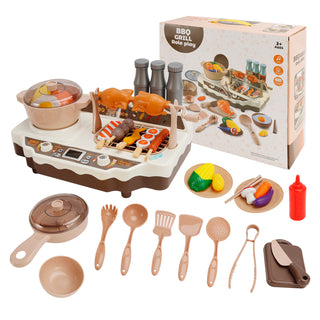 36Pcs BBQ Toy Simulation Skewers Hot Pot Food Toy For Boys And Girls Cooking Set