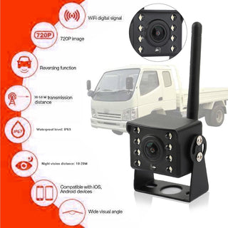 WiFi Wireless Car Truck RV Trailer Rear View Backup Camera CCTV For iOS Android