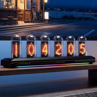 Nixie Tube Clock Wi-Fi SYNC 12/24H No Assembly Required A Retro Gift for Friends