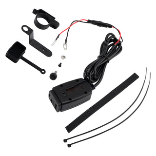 Motorcycle USB Super Fast Charger Handlebar Holder PD+QC3.0 Tpye-C Power Adapter