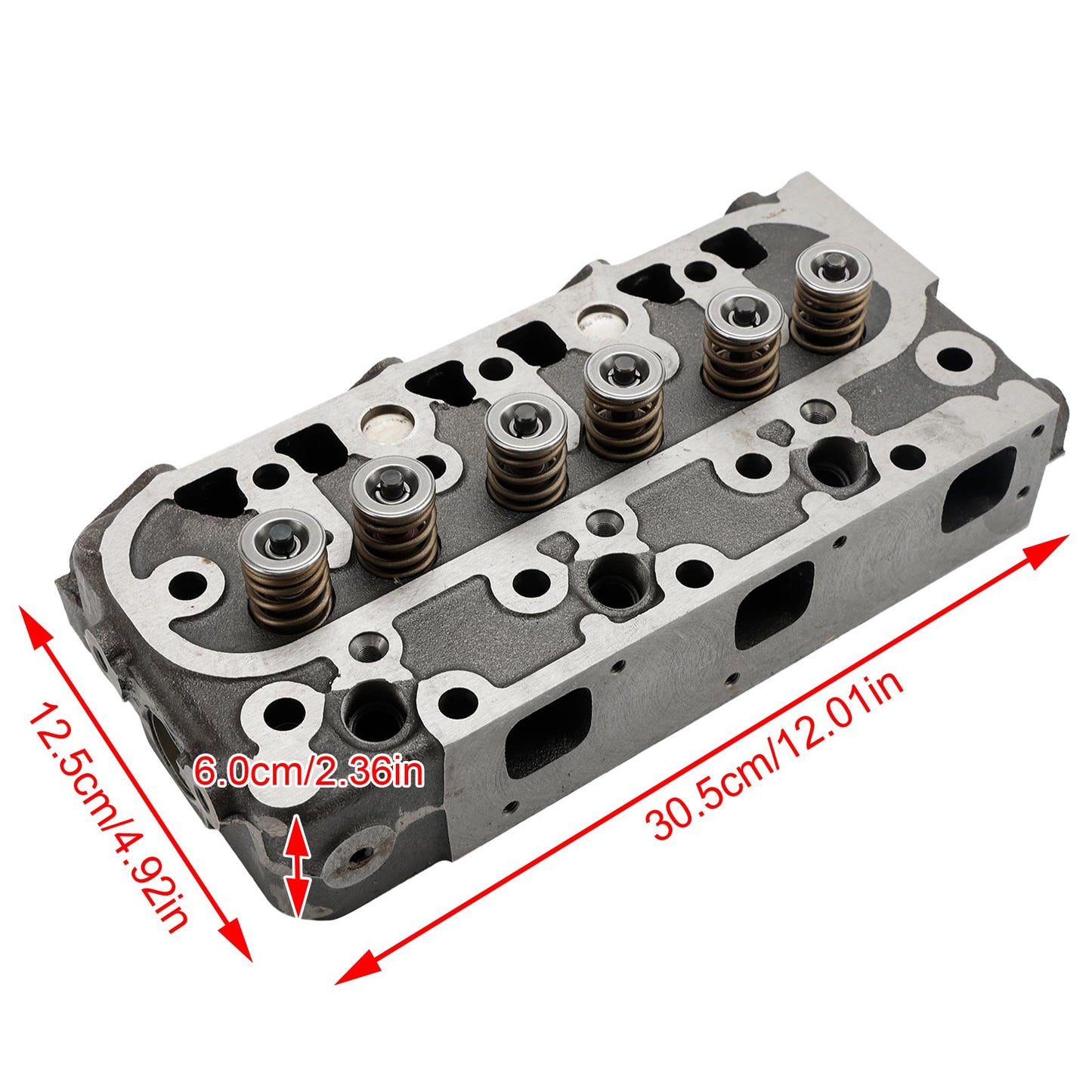 Kubota D1005 Complete Cylinder Head with Full Gasket Kit – Direct Replacement for Engine Model D1005