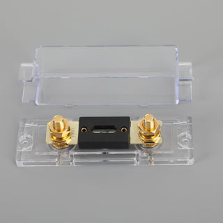 1 in 1 Out ANL Transparent Fuse Holder w/Multi-A Fuse Piece Car Audio Fuse Block