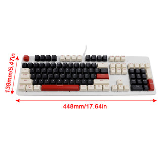 104-Key Wired Mechanical Linear Switch Gaming Keyboard Blue Switch Customizable