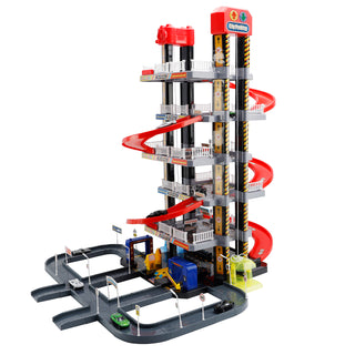 Intelligent City Six Floor Track Parking Lot Toy With 8 Cars For Kids Age 3-8  Toy