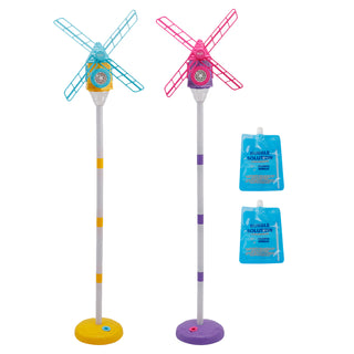 Windmill Bubble Machine Standing Bubble Blower With Light Outdoor Kid Toy Party
