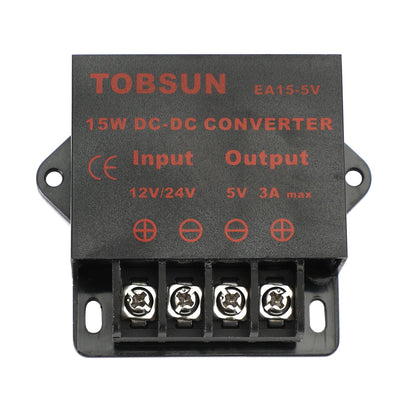 DC 12V/24V Step Down To DC 5V 3A 15W Voltage Regulator Reducer Power Converter Generic