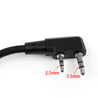1PCS 2Pin HD01 Z-Tactical Bowman Elite Headset Waterproof PTT For Kenwood Radio