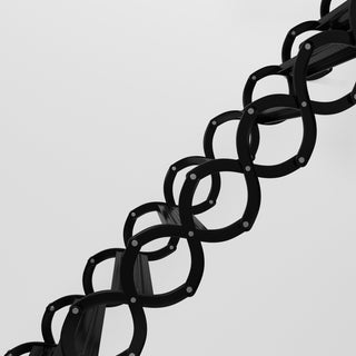 12 Steps Black loft wall ladder stairs and Pull Rod,Loft Wall Folding Pulldown Attic Ceiling Ladder Stairs 39.4 * 27.6