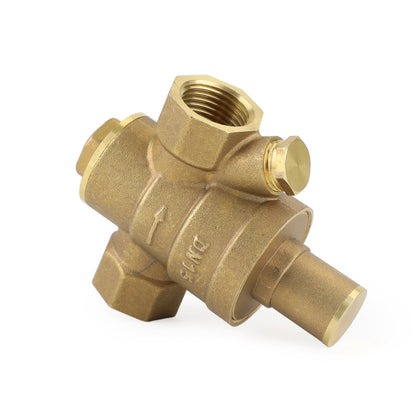 DN15 Brass Adjustable 1/2" Water Pressure Regulator Reducer With Gauge Meter Generic