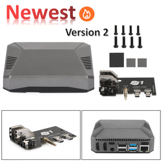 2021 Computer Aluminum Case Enclosure Box For Raspberry Pi 4 B 4B for Argon One