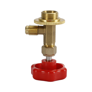 1/4" SAE Refrigerant Brass AC Can Bottle Tap Adapter Opener Valve