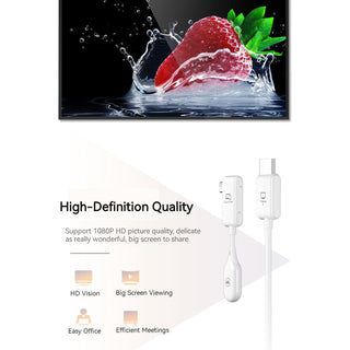 50M Wireless HDMI Type-C Extender Video Transmitter Receiver for PS4 DVD Camera