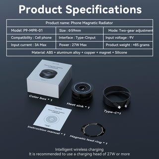 Semiconductor Magnetic Cooling Live Broadcast Smart Wireless Charging Radiator