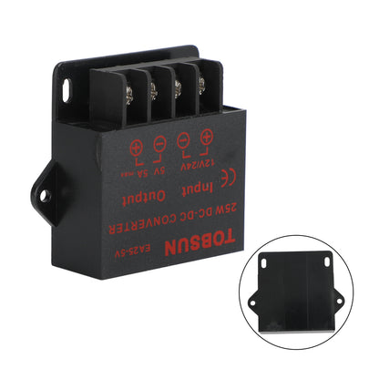 Voltage Converter DC 12/24V To 5V 5A 25W Power Adapter Step Down Regulator Generic