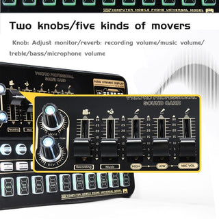 V10 Live Sound Card Kit with M800 Microphone – Streaming & Karaoke Audio Set