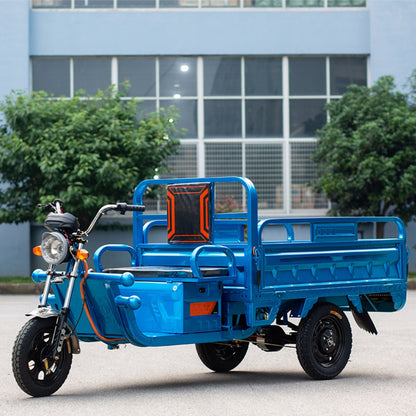 Electric Cargo Tricycle Truck Endurance Mileage 60-70km 1200W Simple Tricycle