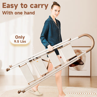 4-Step Folding Ladder with Handrails – Anti-Slip, 330 lbs Capacity