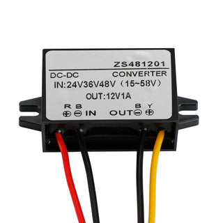 Waterproof DC-DC Converter 24V 36V 48V Step Down to 12V Power Supply Module