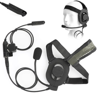 Head-mounted Headset Microphone Fit for BaoFeng BF-A58 BF9700 BF-S56 BF-UV9Rplus