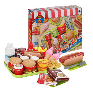 30 Pcs Play Food Pretend Toys Kitchen Set Pretend Food Children Toy Set For Kids
