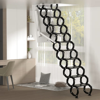 13 Steps Electirc Acctic Ladder Aluminum Folding 11.8FT Remote For Loft Home 35"27.5"Loft Ladder Stairs Electirc Attic Folding Ladder Workshop 13 Steps 3.6M 13 Steps Black Loft Folding Electirc Attic Ceiling Ladder Stairs 39.37"27.5" 3.6M