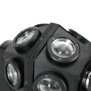 200W Moving Head 12 LED Rotating Beam Stage Light RGBW DJ Disco Party DMX US