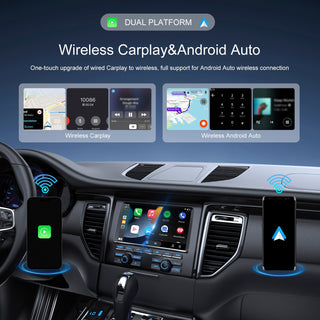 2 in 1 USB Car Dongle Connect Box Wireless Apple Carplay Android Auto Adapter