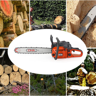 20" 68CC Gasoline Chainsaw Cutting Wood Gas Sawing