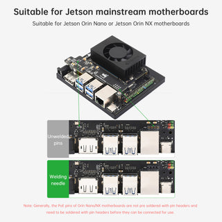 NVIDIA Jetson Orin Nano/NX Ethernet POE Expansion Board Supports 802.3af/at