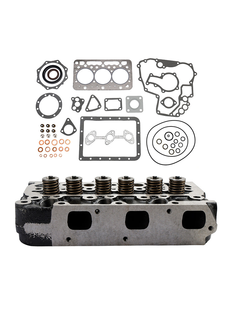 Complete Cylinder Head With Valve Spring & Gasket Kit For Kubota D722 Engine