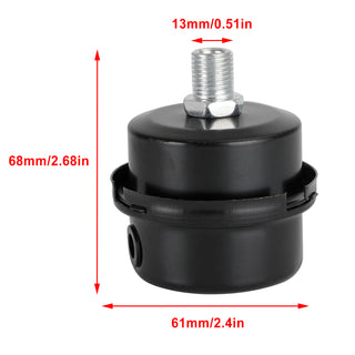 2Pcs Compressor Air Intake Filter 1/4" 13Mm Paper Air Compressor Part