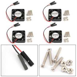 4x 2 pins 30x30x7MM 30MM 3007 DC 5V 0.2A Cooling Fan Raspberry Pi 4B 3B+ 2B / B+