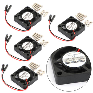 4x 2 pins 30x30x7MM 30MM 3007 DC 5V 0.2A Cooling Fan Raspberry Pi 4B 3B+ 2B / B+