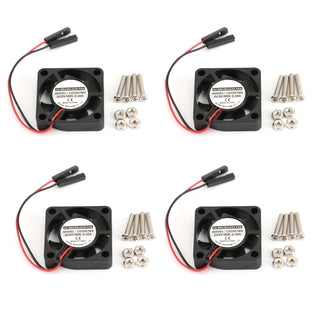 4x 2 pins 30x30x7MM 30MM 3007 DC 5V 0.2A Cooling Fan Raspberry Pi 4B 3B+ 2B / B+