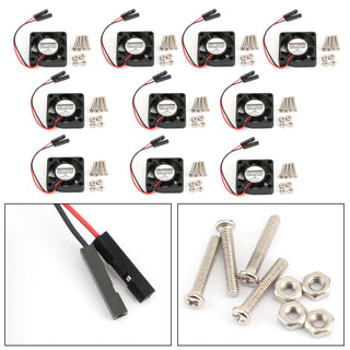 10PC 2 pins 30x30x7MM 30MM 3007 DC 5V 0.2A Cooling Fan Raspberry Pi 4B 3B+ 2B B+