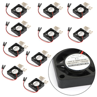 10PC 2 pins 30x30x7MM 30MM 3007 DC 5V 0.2A Cooling Fan Raspberry Pi 4B 3B+ 2B B+