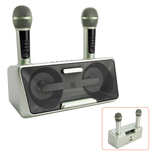 Wireless Bluetooth Speaker Dual Microphone Karaoke for Home Party Picnic Outdoor